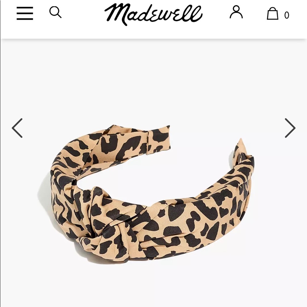 *New* Madewell Headband — Tiger Print
